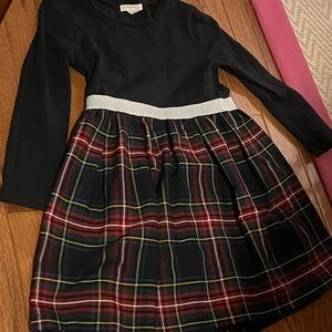 Crewcuts Black and Red Plaid Casual Dress